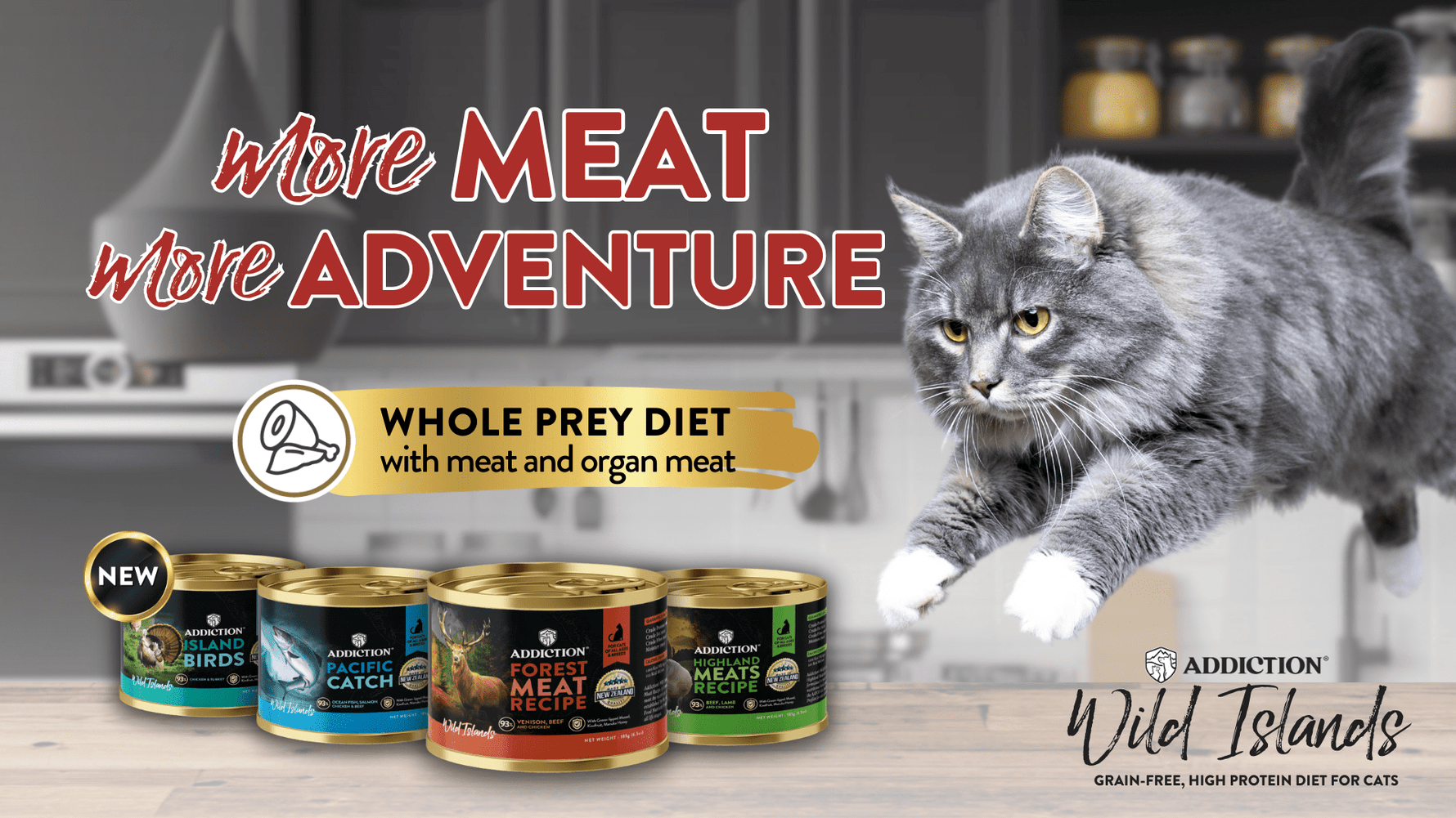 More Meat, More Adventure: A New Way To Satisfy Your Cat's Innate Cravings - Addiction Singapore