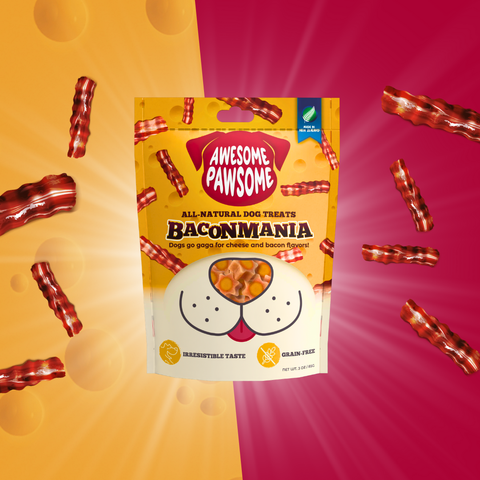 Awesome Pawsome All Natural Dog Treats Baconmania Recipe 85g