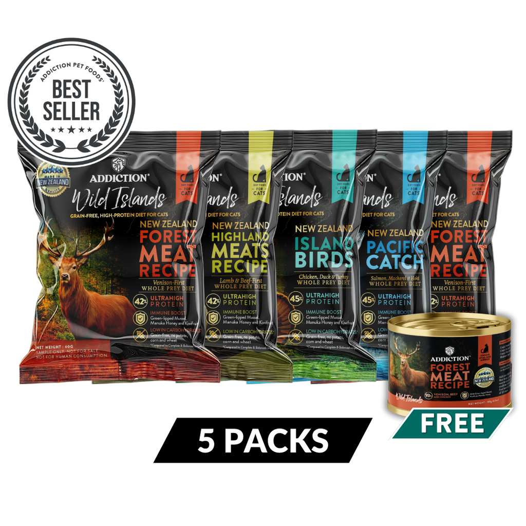 Wild Islands for Cats - Trial Pack Bundle of 5 (60g x 5)