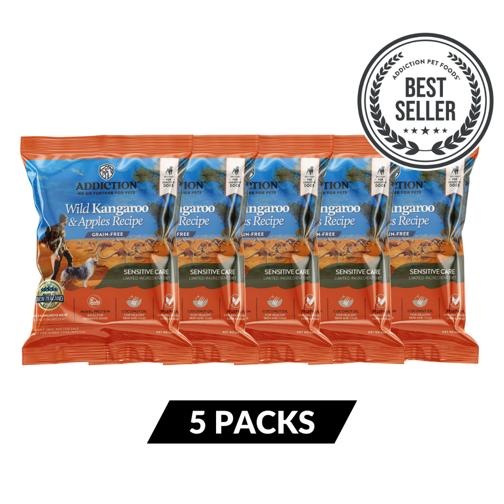 Wild Kangaroo & Apples Dry Dog Food -Trial Pack Bundle of 5 (60gx5)