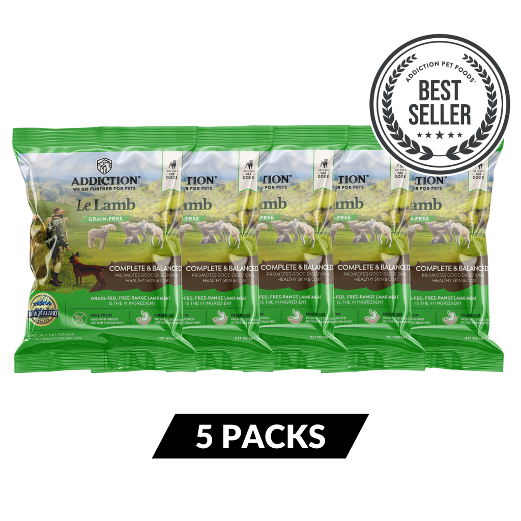 Le Lamb Dry Dog Food - Trial Pack Bundle of 5 (60gx5)