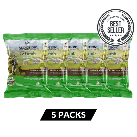 Le Lamb Dry Dog Food - Trial Pack Bundle of 5 (60gx5)