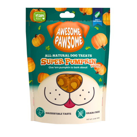 Awesome Pawsome All Natural Dog Treats Super Pumpkin Recipe 85g