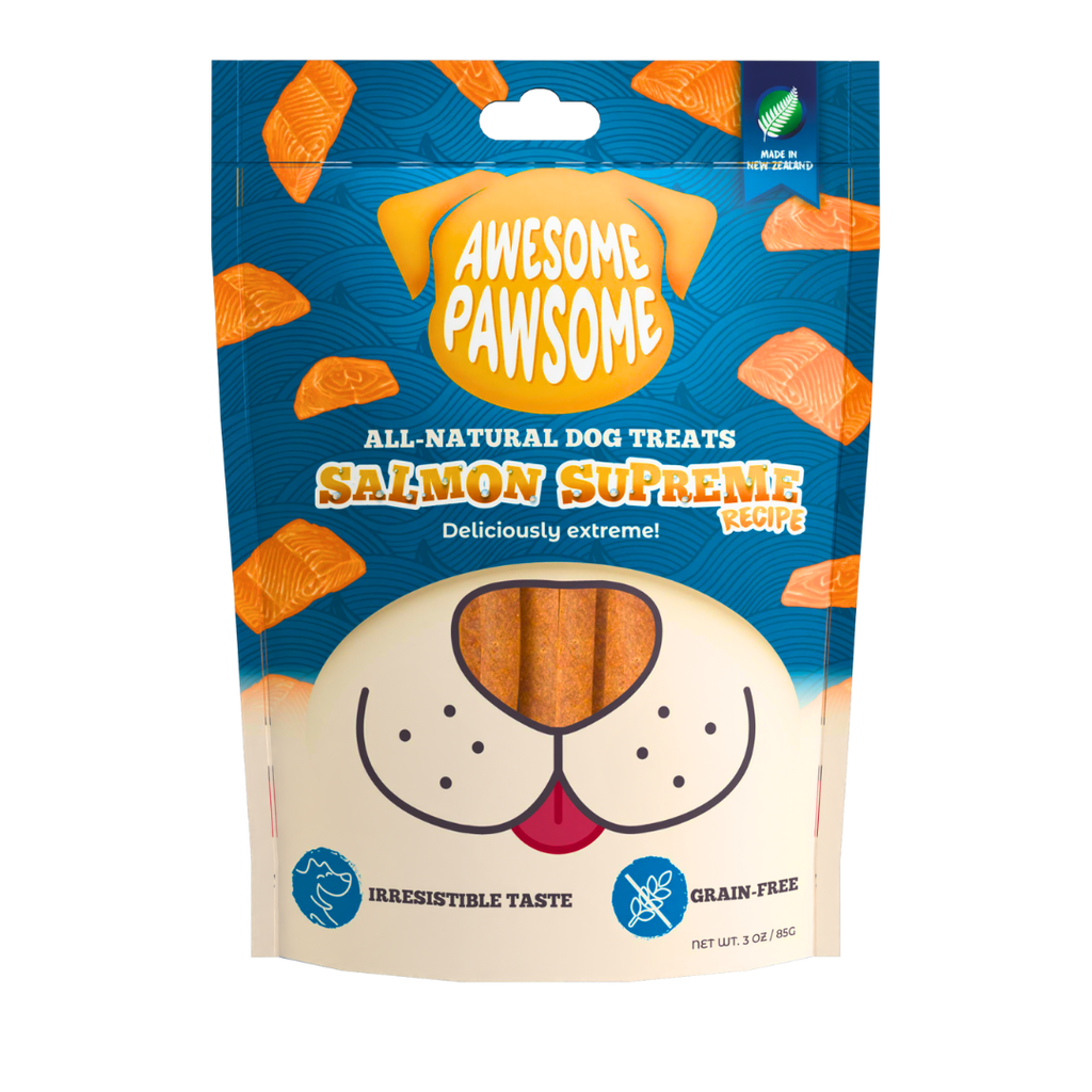 Awesome Pawsome All Natural Dog Treats Salmon Supreme Recipe 85g