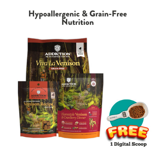 [Online Exclusive] Venison Dog Bundle – Hypoallergenic, Grain-Free & Nutrient-Rich Formula