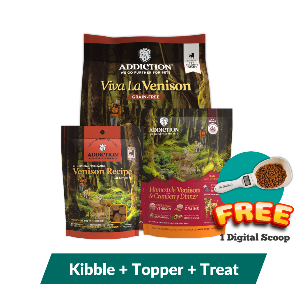 [Online Exclusive] Venison Dog Bundle – Hypoallergenic, Grain-Free & Nutrient-Rich Formula