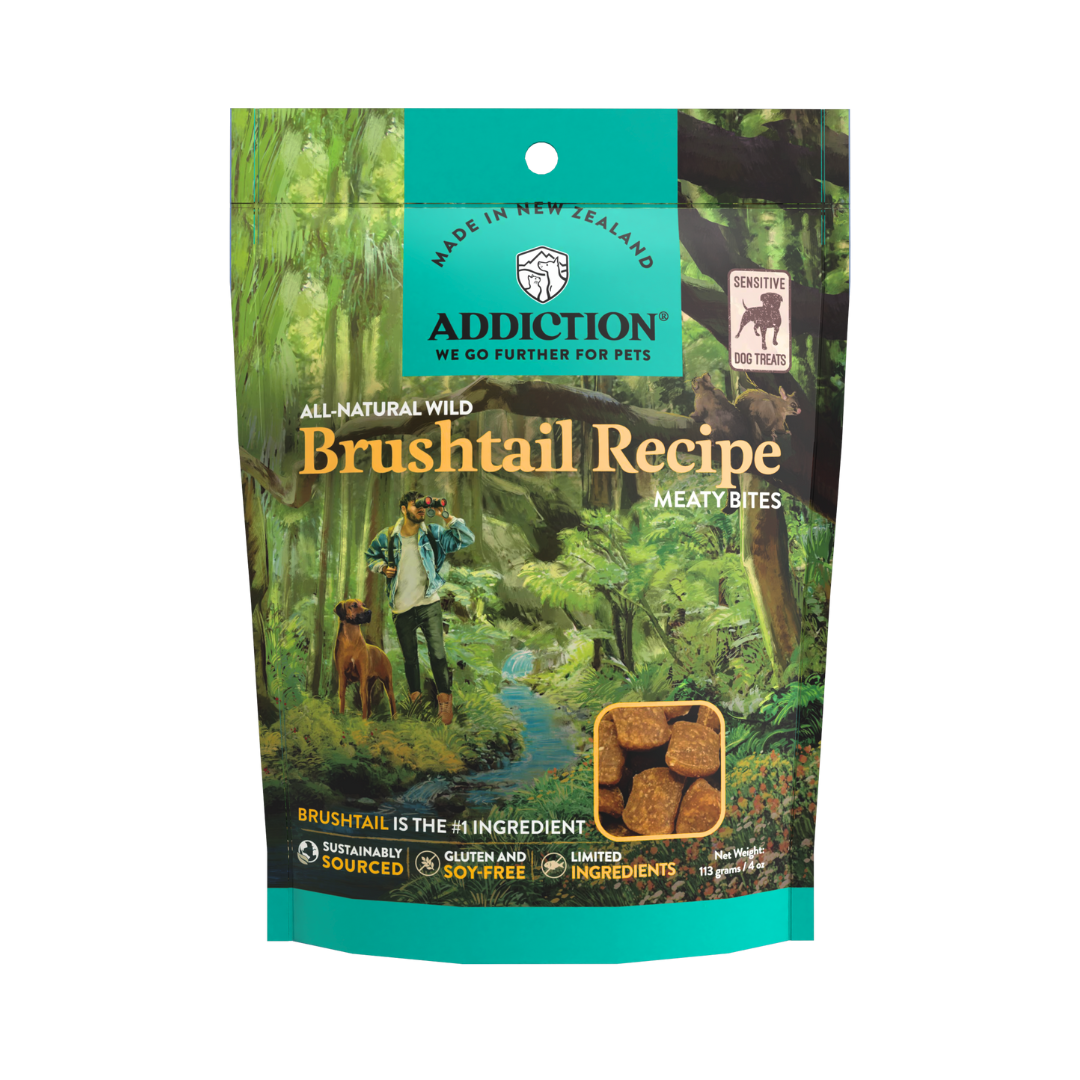 Brushtail Meaty Bites - Hypoallergenic Dog Treats 113g
