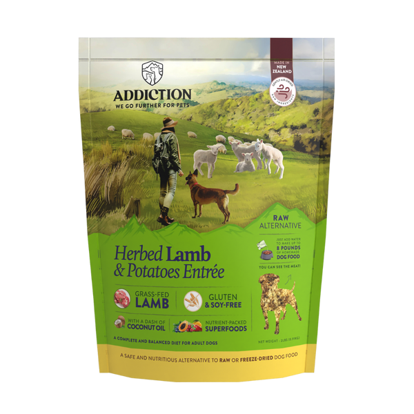 Herbed Lamb & Potatoes Air-Dried Dog Food 910g