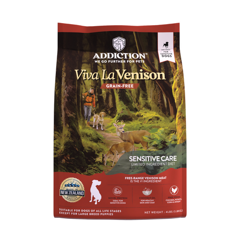 [Online Exclusive] Addiction Venison Dog Food 1.8kg & Venison Meaty Bites Dog Treats Bundle