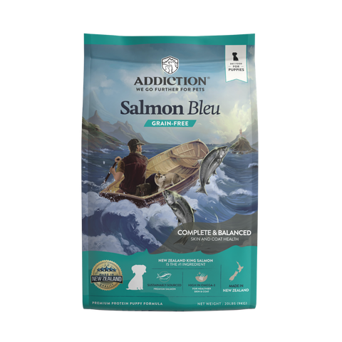 Salmon Bleu Puppy Dry Dog Food 1.8kg, 9kg