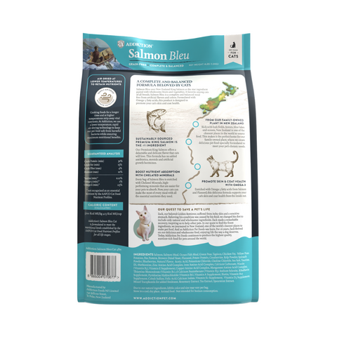 Addiction Salmon Bleu Dry Cat Food 1.8kg, 4.5kg