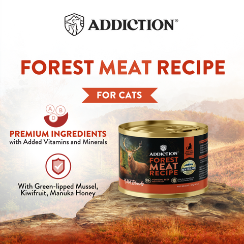 [M]Addiction Wild Islands Forest Meat Venison & Beef High-Meat, Organ Meat Canned Cat Food 185 gm