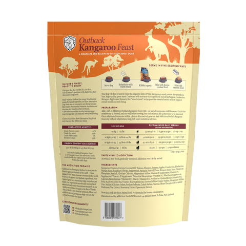 Outback Kangaroo Feast Air-Dried Dog Food 910g