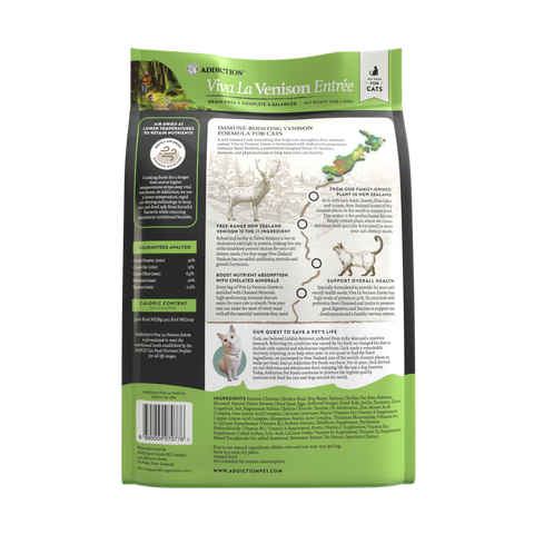 Viva La Venison Dry Cat Food 1.8kg, 4.5kg