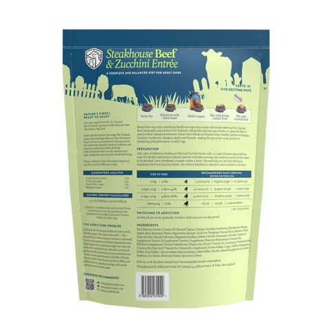 Steakhouse Beef & Zucchini Air-Dried Dog Food 910g
