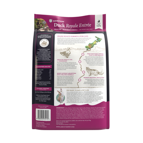 Addiction Duck Royale Dry Cat Food 1.8kg, 4.5kg