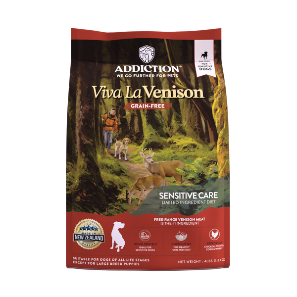 Viva La Venison Dry Dog Food 1.8kg, 9kg