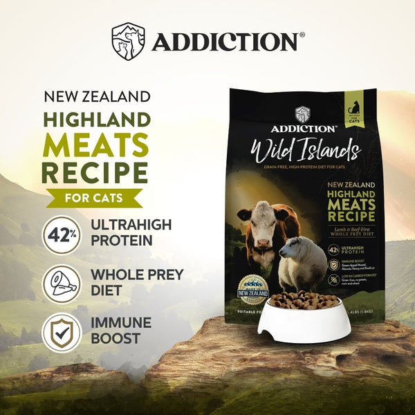 [Cat Trial Pack] Wild Islands Highland Meats Grass-Fed Beef & Lamb Recipe Dry Food 60g