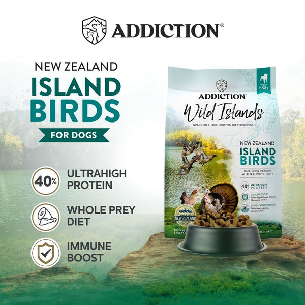 [Dog Trial Pack] Wild Islands Island Birds Premium Duck, Turkey & Chicken Dry Food 60g