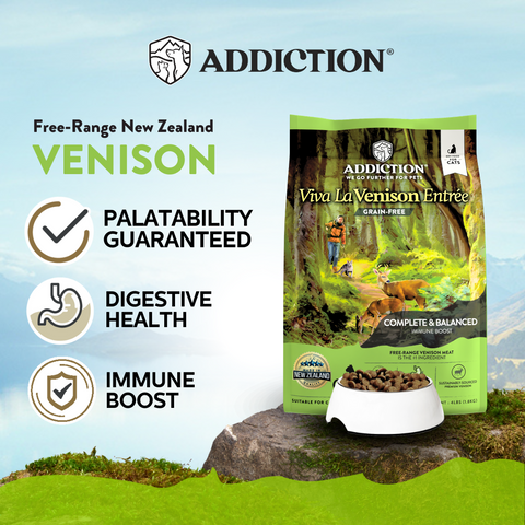 Addiction Viva La Venison Dry Cat Food 1.8kg, 4.5kg