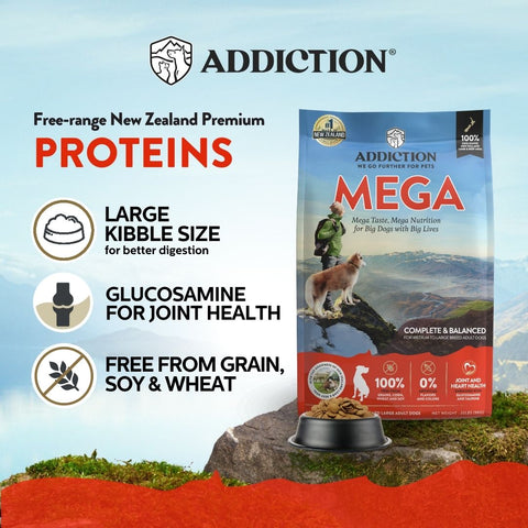 Addiction Mega Dry Dog Food 9 kg