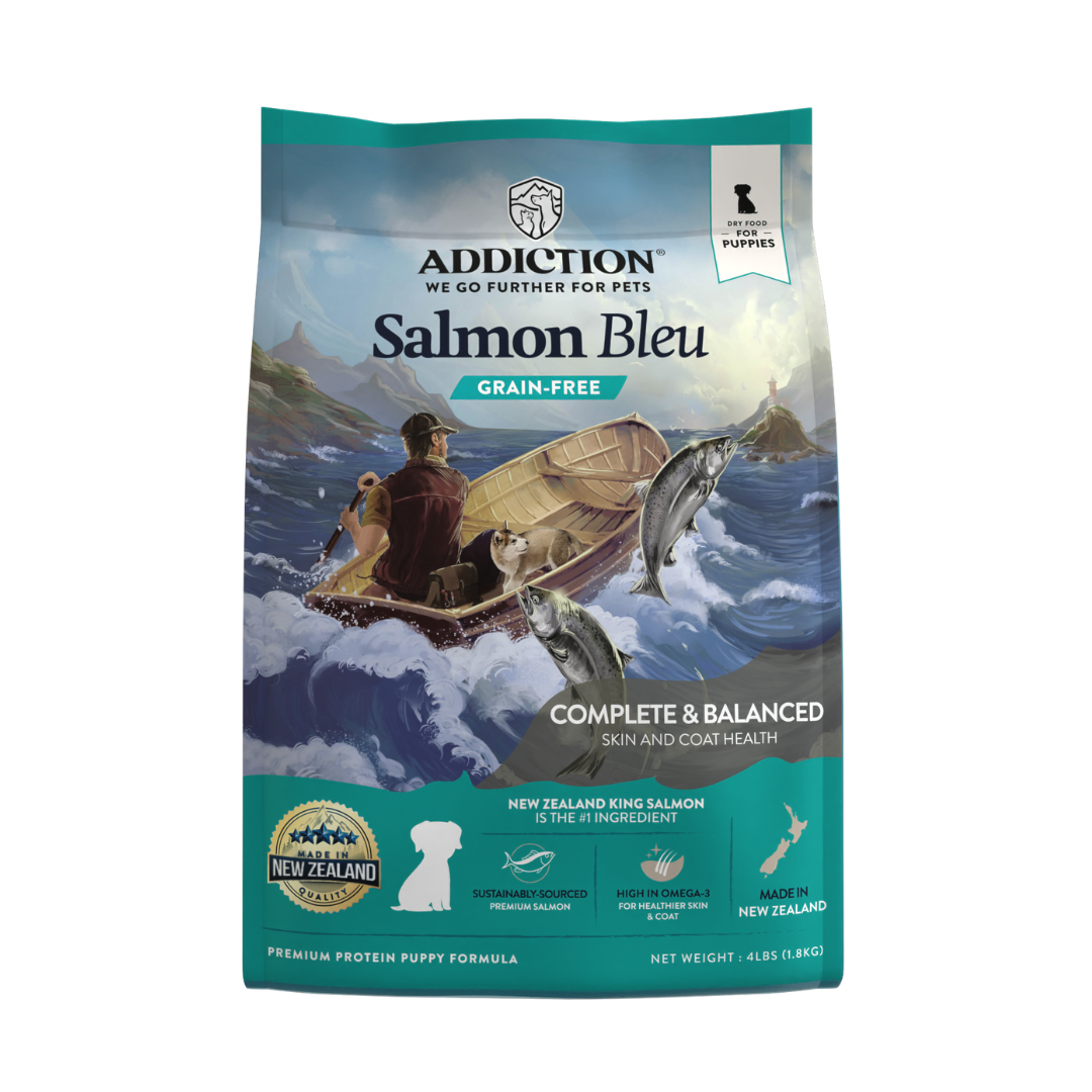 Salmon Bleu Puppy Dry Dog Food 1.8kg, 9kg