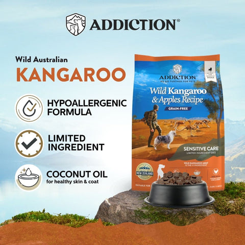 Wild Kangaroo & Apples Dry Dog Food -Trial Pack Bundle of 5 (60gx5)