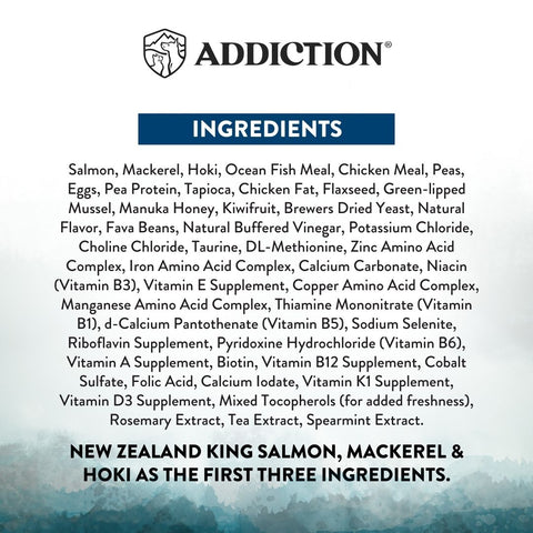 Addiction Wild Islands Pacific Catch NZ Salmon, Mackerel & Hoki Dry Cat Food 1.8kg, 4.5kg