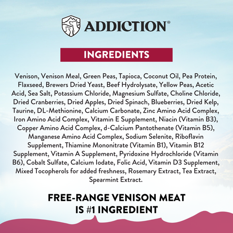 Addiction Viva La Venison (for Small Dogs) 1.5kg