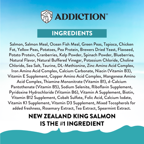 Addiction Salmon Bleu Dry Cat Food 1.8kg, 4.5kg