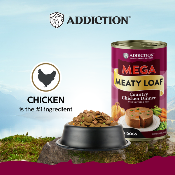 Mega Country Chicken Meaty Loaf Wet Dog Food 700g