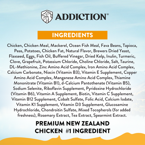 Addiction Chicken Supreme Adult Cat Dry Food 1.8kg, 4.5kg