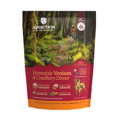 Homestyle Venison & Cranberry Air-Dried Dog Food 910g