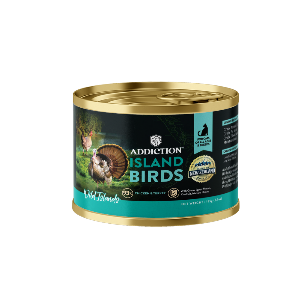 Addiction Wild Islands Island Birds Chicken & Turkey High-Meat Canned Cat Food 185g