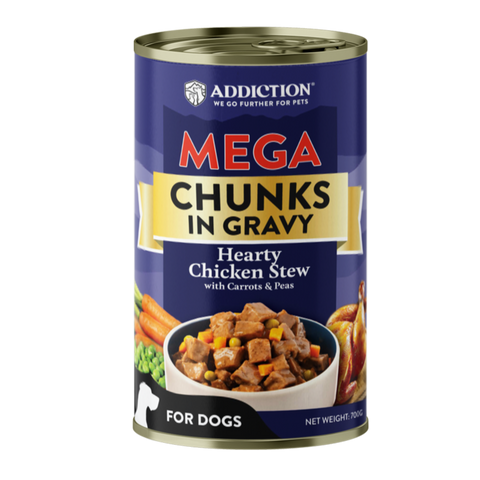 Mega Hearty Chicken Chunks in Gravy Wet Dog Food 700g