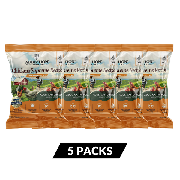 [Cat Trial Pack Bundle] Chicken Supreme Recipe Adult Dry Food 60g