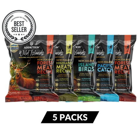Wild Islands for Cats - Trial Pack Bundle of 5 (60g x 5)