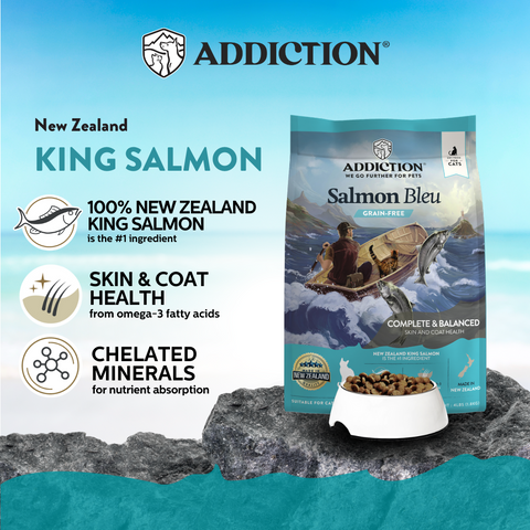 Addiction Salmon Bleu Dry Cat Food 1.8kg, 4.5kg