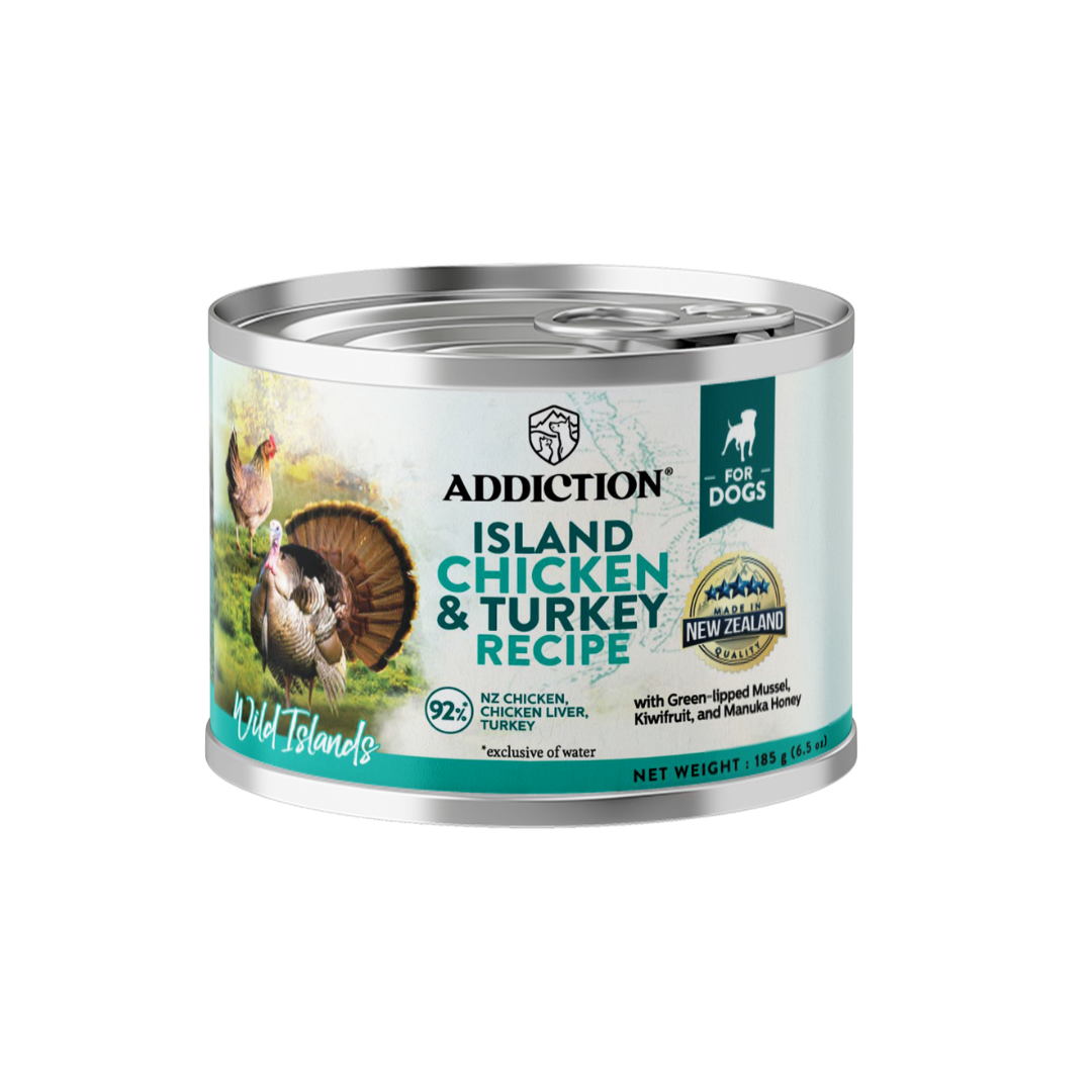 Wild Islands Chicken & Turkey Wet Can Dog Food 185g