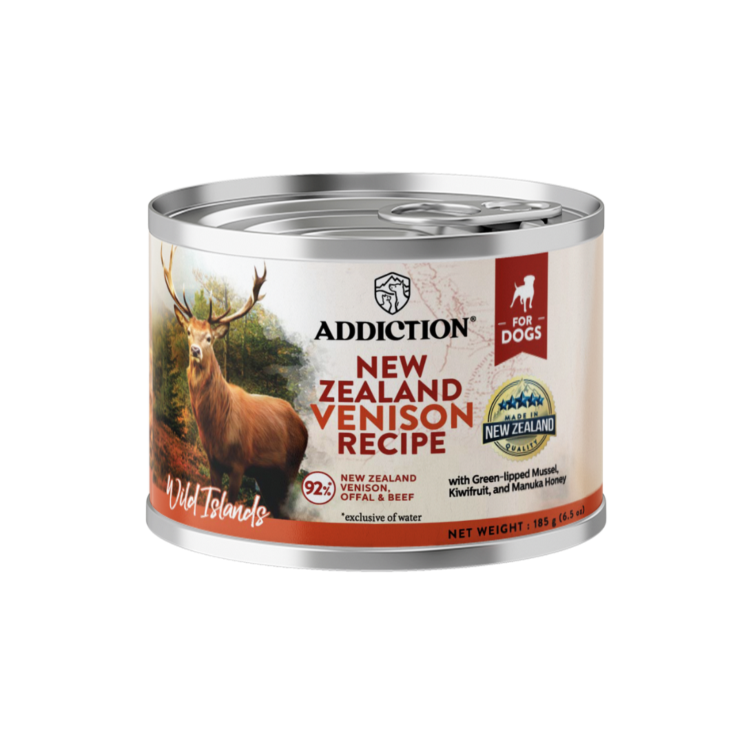 Wild Islands NZ Venison Wet Can Dog Food 185g