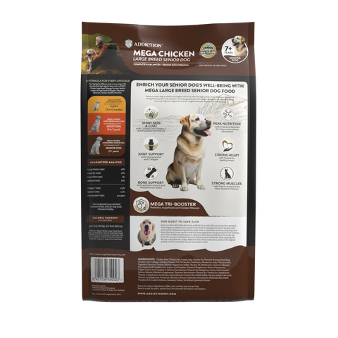 Addiction Mega Chicken – Large Breed Senior 15 kg