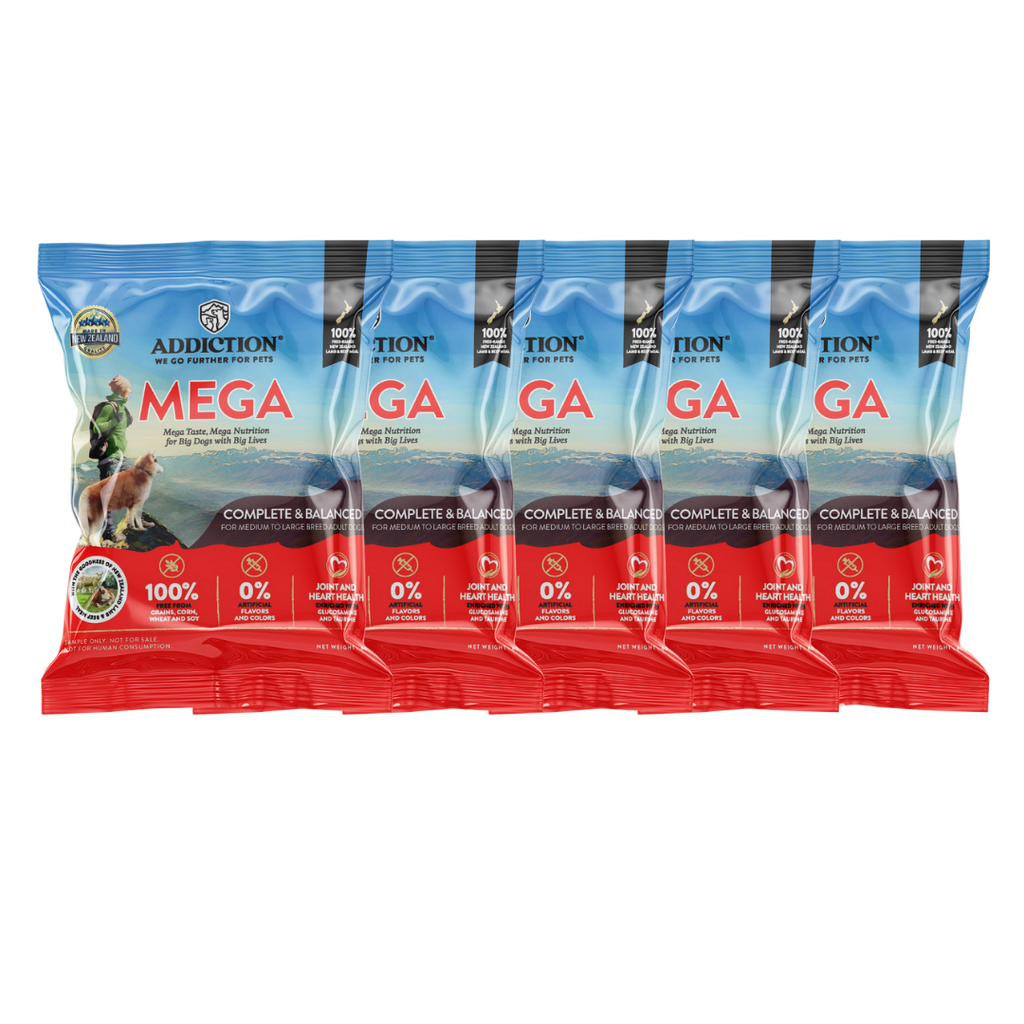 Mega Grain-Free Dry Dog Food - Trial Pack Bundle of 5 (60gx5)