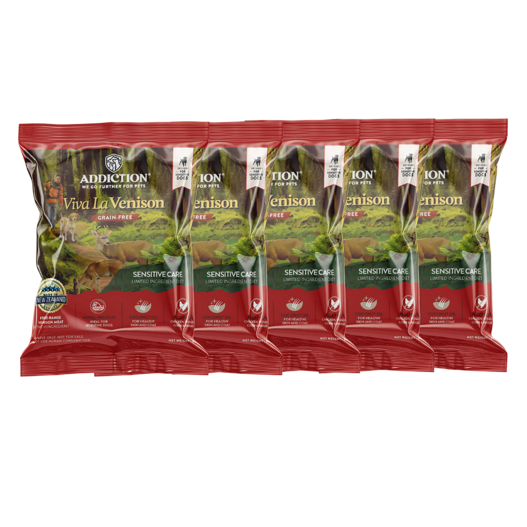 Viva La Venison Dry Dog Food - Trial Pack Bundle of 5 (60g x 5)