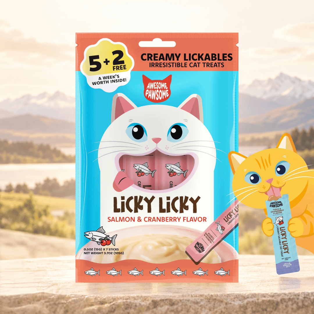 Awesome Pawsome Licky Licky Cat Treats - Addiction Singapore