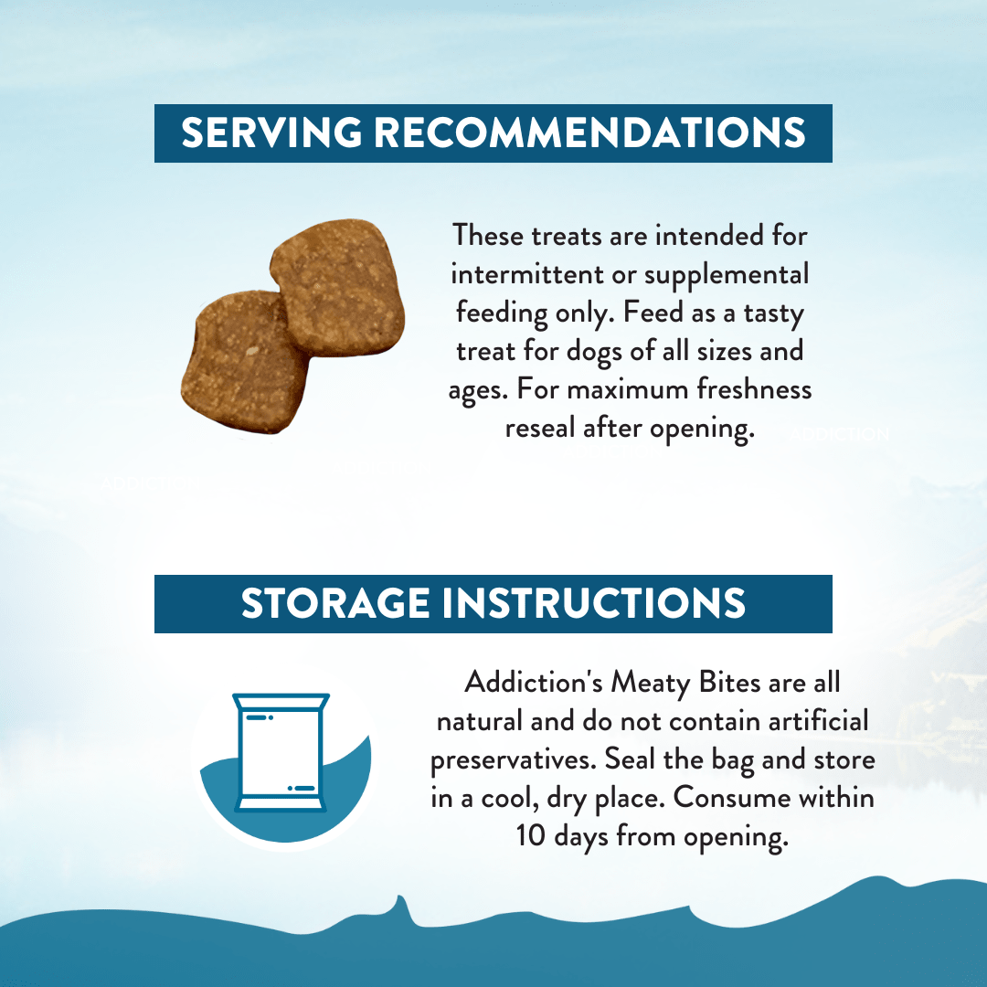 Beef Meaty Bites - Hypoallergenic Dog Treats 113g - Addiction Singapore