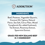 Beef Meaty Bites - Hypoallergenic Dog Treats 113g - Addiction Singapore