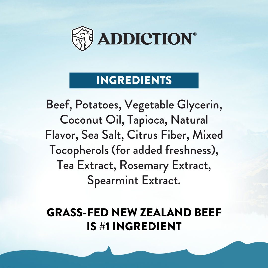 Beef Meaty Bites - Hypoallergenic Dog Treats 113g - Addiction Singapore