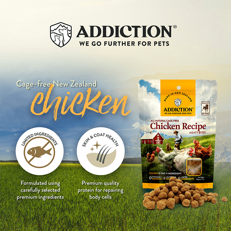 [Bundle of 5] Meaty Bites - Hypoallergenic Dog Treats - Addiction Singapore