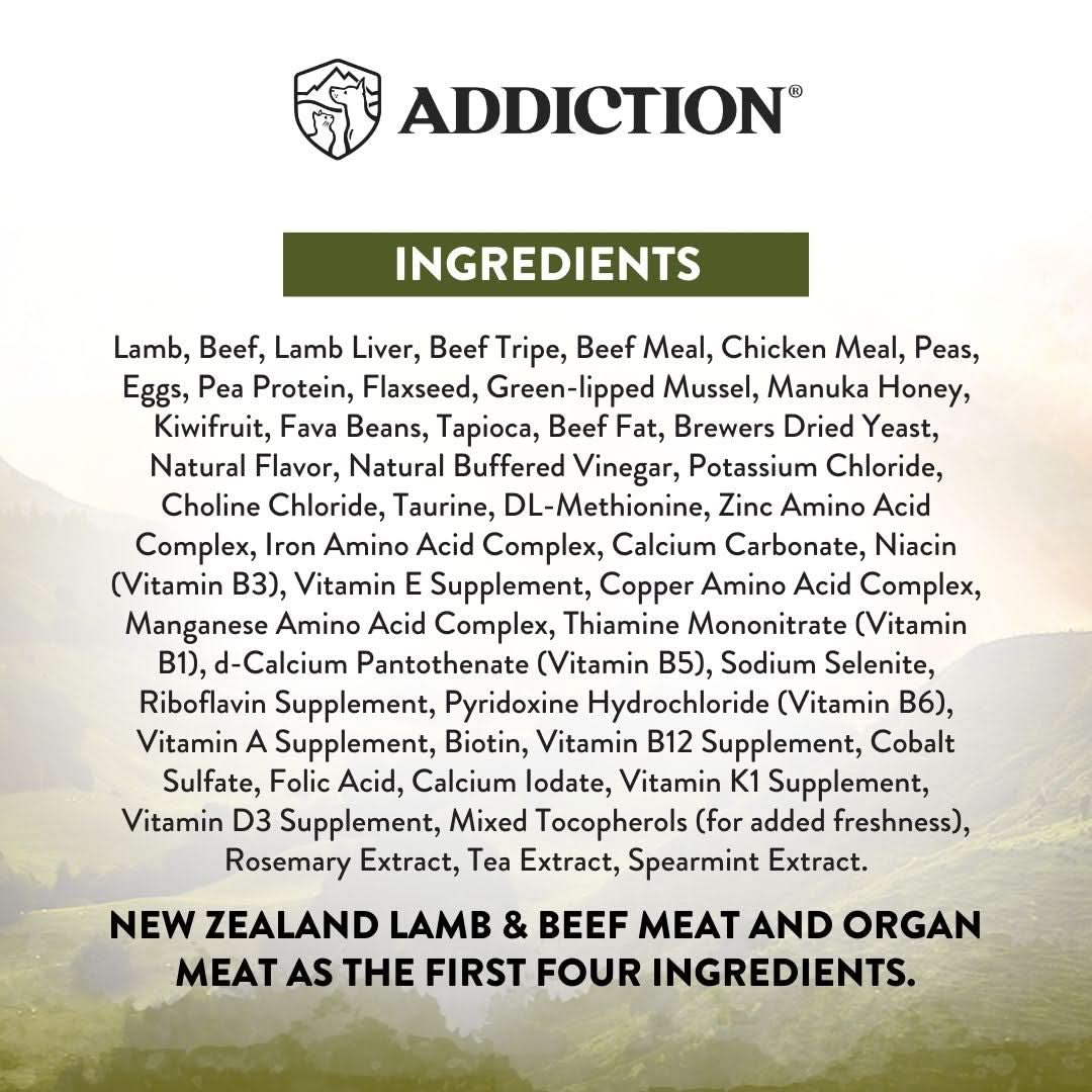 [Trial Pack] Wild Islands NZ Highland Meats Recipe Lamb & Beef-First Grain-Free Dry Cat Food 60g - Addiction Singapore