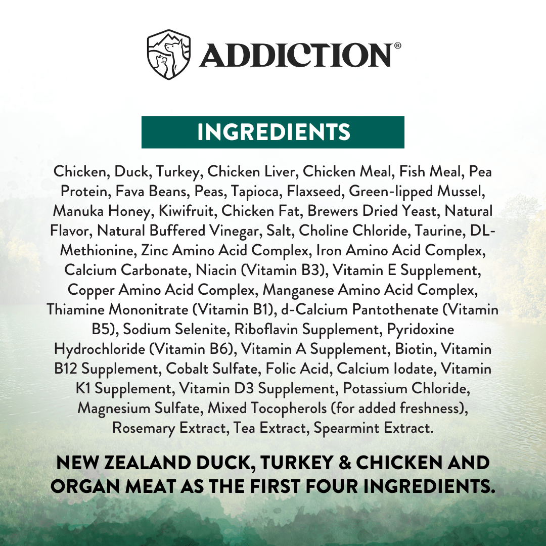 [Trial Pack] Wild Islands NZ Island Bird Duck, Turkey & Chicken Grain-Free Dry Cat Food 60g - Addiction Singapore